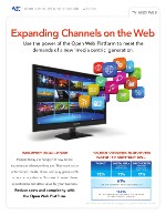Thumbnail of Web and TV information sheet